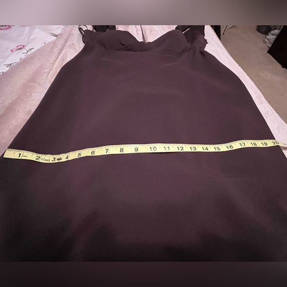 Brown formal gown . Size 12. Beautiful draping in the back. - Picture 6 of 8